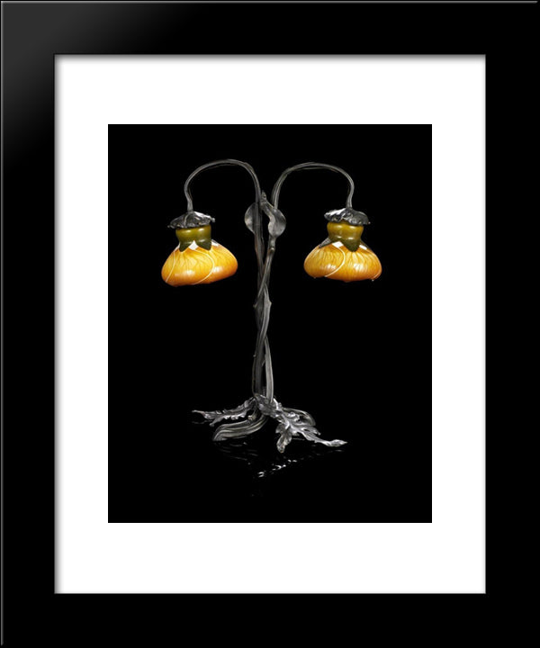 Clematites 20x24 Black Modern Wood Framed Art Print Poster by Galle, Emile
