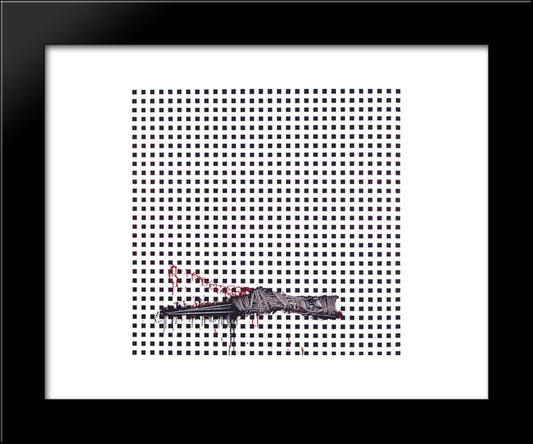 Intoppo 20x24 Black Modern Wood Framed Art Print Poster by Scanavino, Emilio
