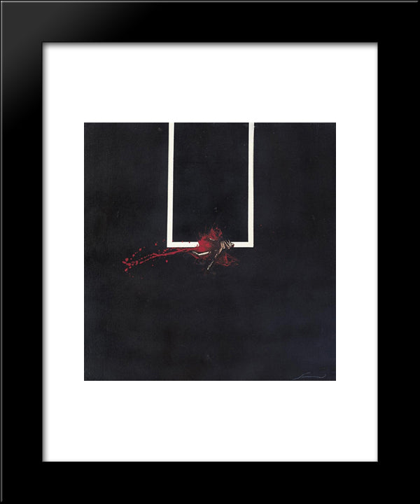 La Finestra 20x24 Black Modern Wood Framed Art Print Poster by Scanavino, Emilio