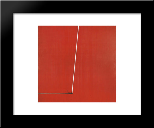 Pittura N. 3 20x24 Black Modern Wood Framed Art Print Poster by Scanavino, Emilio