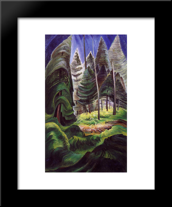 A Rushing Sea Of Undergrowth 20x24 Black Modern Wood Framed Art Print Poster by Carr, Emily