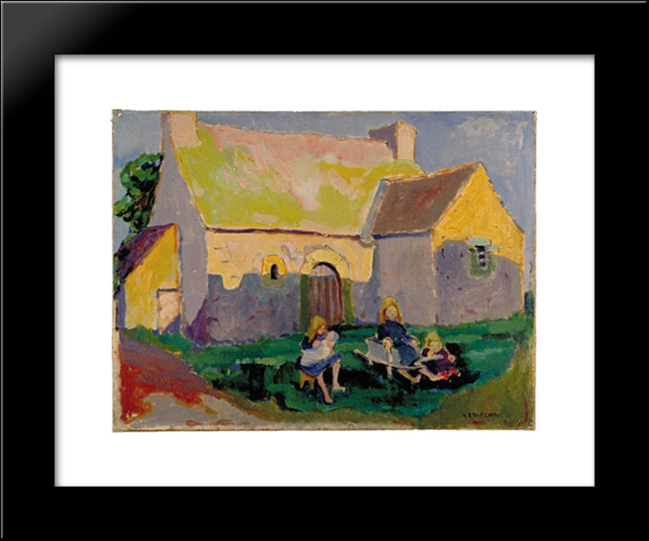 Breton Church 20x24 Black Modern Wood Framed Art Print Poster by Carr, Emily