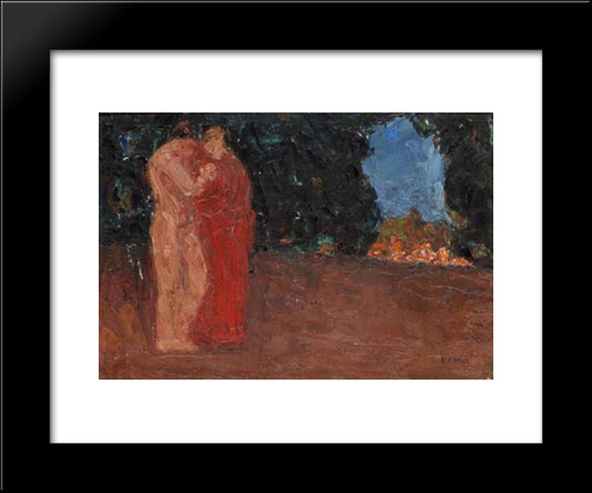 The Lovers 20x24 Black Modern Wood Framed Art Print Poster by Zairis, Emmanuel