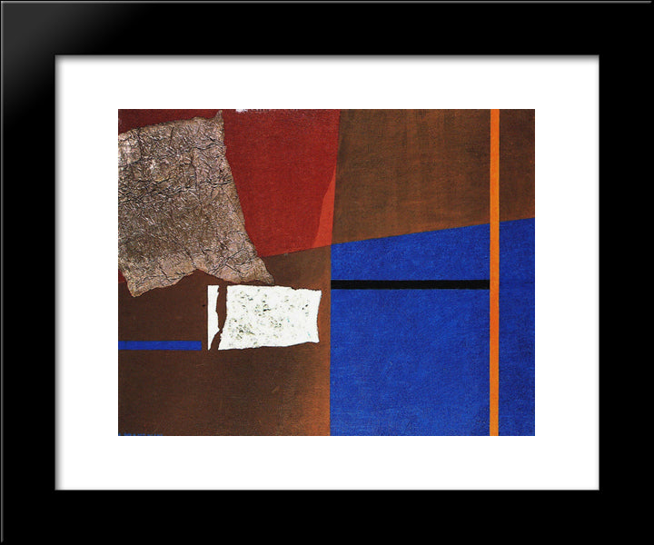 Astrazione Plastica 20x24 Black Modern Wood Framed Art Print Poster by Prampolini, Enrico
