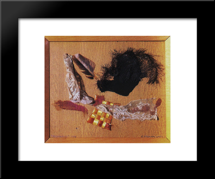 Beguinage 20x24 Black Modern Wood Framed Art Print Poster by Prampolini, Enrico