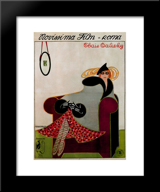 Thais Talizky 20x24 Black Modern Wood Framed Art Print Poster by Prampolini, Enrico