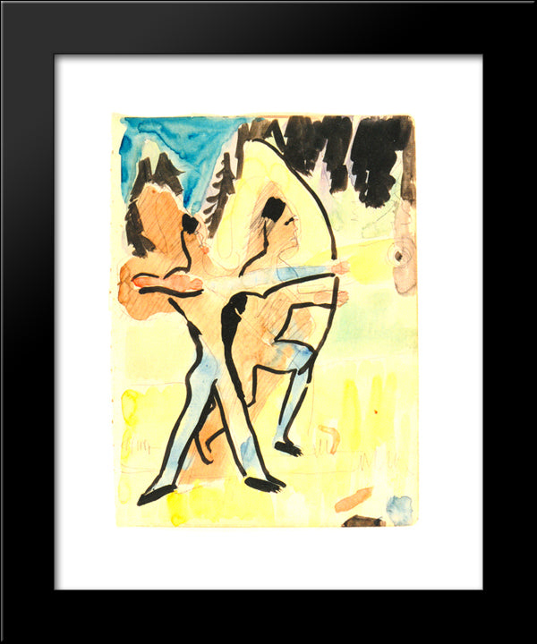Archer At Wildboden 20x24 Black Modern Wood Framed Art Print Poster by Kirchner, Ernst Ludwig