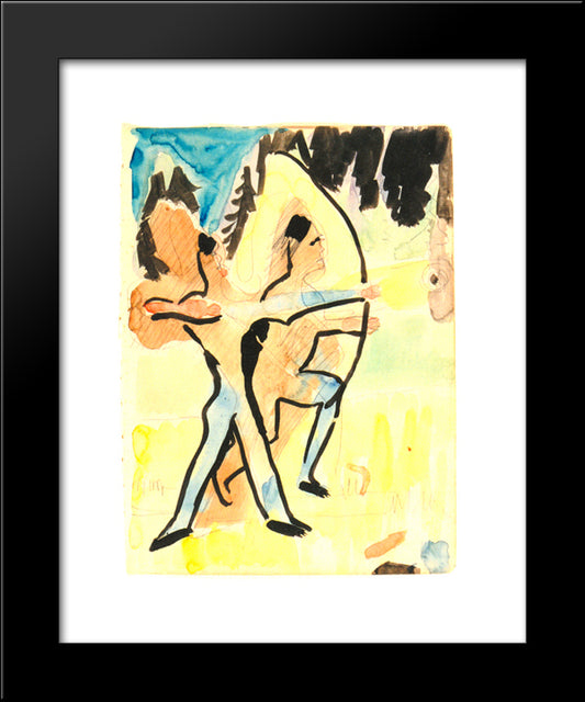 Archer At Wildboden 20x24 Black Modern Wood Framed Art Print Poster by Kirchner, Ernst Ludwig