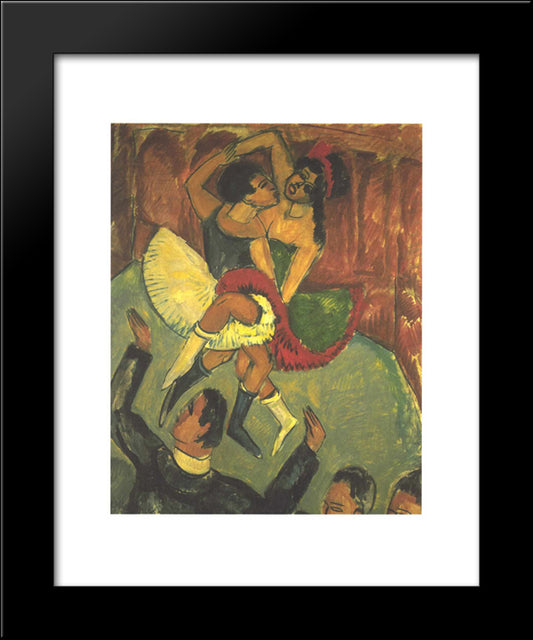 Dance Of Negros 20x24 Black Modern Wood Framed Art Print Poster by Kirchner, Ernst Ludwig