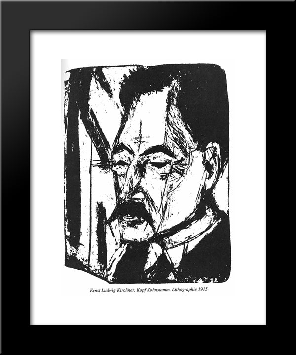 Dr. O. Kohnstamm 20x24 Black Modern Wood Framed Art Print Poster by Kirchner, Ernst Ludwig
