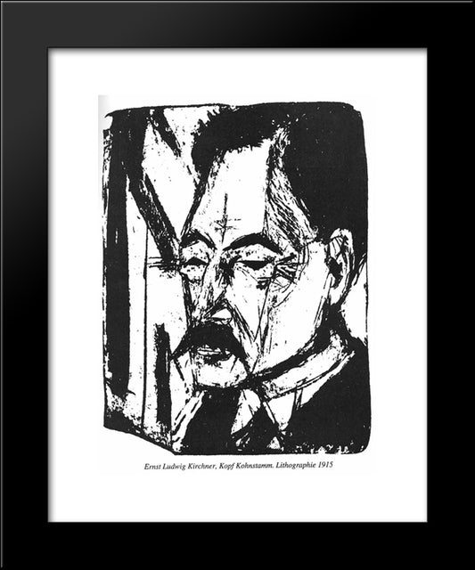 Dr. O. Kohnstamm 20x24 Black Modern Wood Framed Art Print Poster by Kirchner, Ernst Ludwig