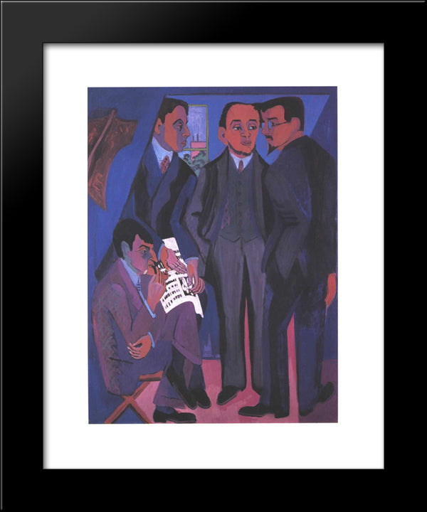 Group Of Artists 20x24 Black Modern Wood Framed Art Print Poster by Kirchner, Ernst Ludwig