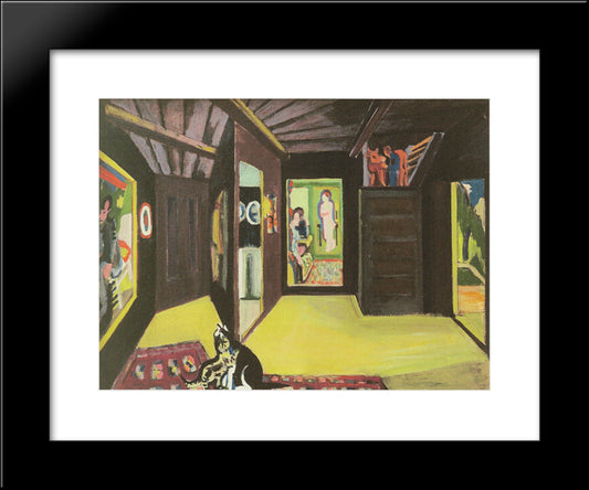Mountain Atelier 20x24 Black Modern Wood Framed Art Print Poster by Kirchner, Ernst Ludwig