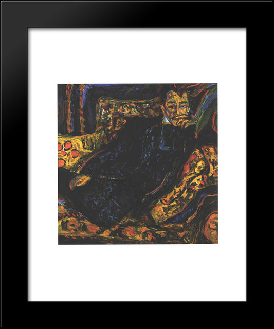 Portrait Of Hans Frisch 20x24 Black Modern Wood Framed Art Print Poster by Kirchner, Ernst Ludwig
