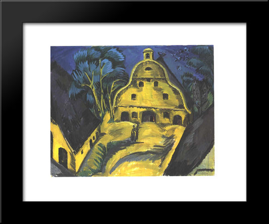 Staberhof Farm On Fehmarn I 20x24 Black Modern Wood Framed Art Print Poster by Kirchner, Ernst Ludwig