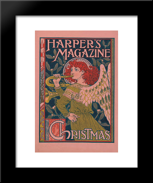 Harper'S Magazine 20x24 Black Modern Wood Framed Art Print Poster by Grasset, Eugene