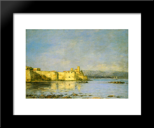 Antibes 20x24 Black Modern Wood Framed Art Print Poster by Boudin, Eugene