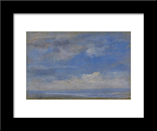 Clouds 20x24 Black Modern Wood Framed Art Print Poster by Boudin, Eugene