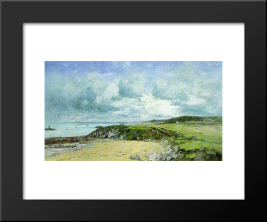 Cotenord 20x24 Black Modern Wood Framed Art Print Poster by Boudin, Eugene