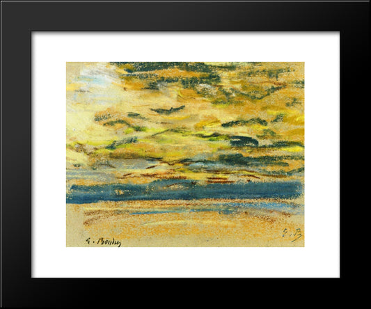 Sky 20x24 Black Modern Wood Framed Art Print Poster by Boudin, Eugene