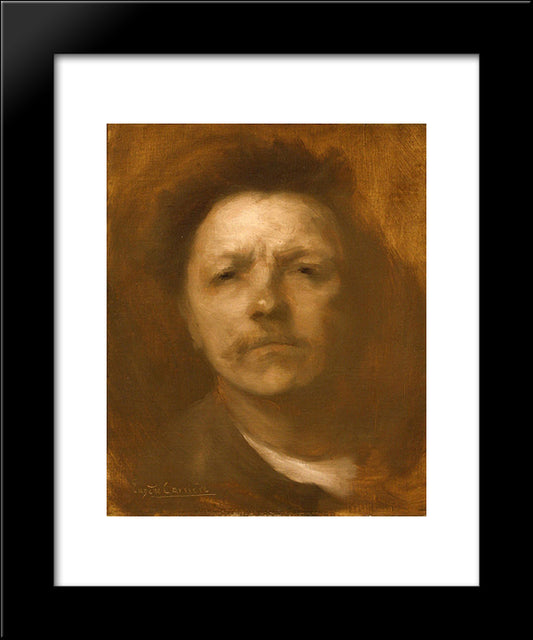 Self-Portrait 20x24 Black Modern Wood Framed Art Print Poster by Carriere, Eugene