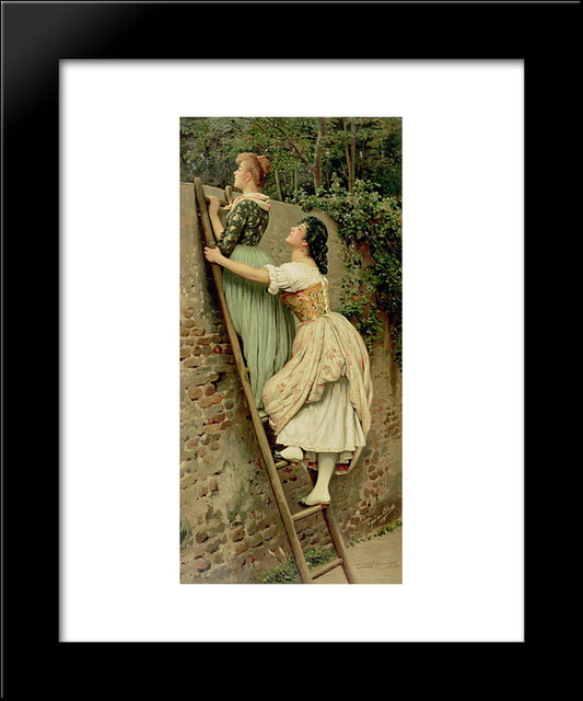 Curiosity 20x24 Black Modern Wood Framed Art Print Poster by Blaas, Eugene de