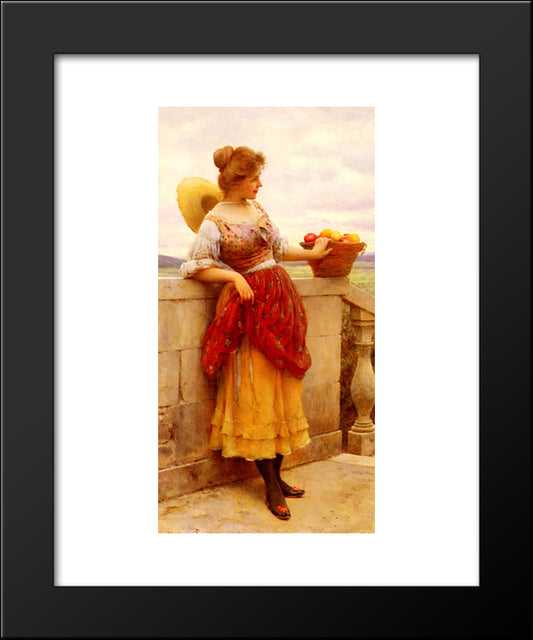 Pleasure 20x24 Black Modern Wood Framed Art Print Poster by Blaas, Eugene de