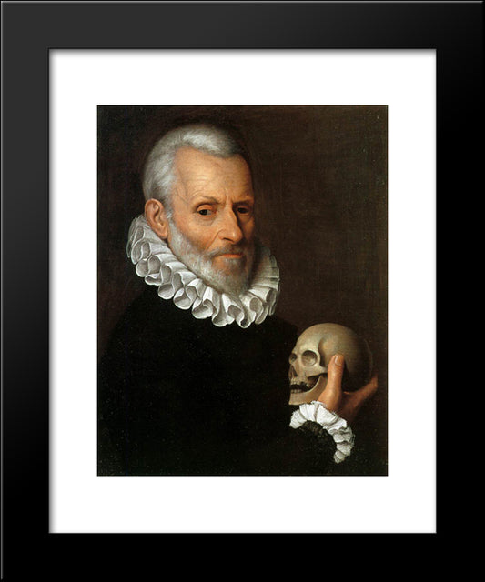 Portrait Of A Physician 20x24 Black Modern Wood Framed Art Print Poster by Galizia, Fede