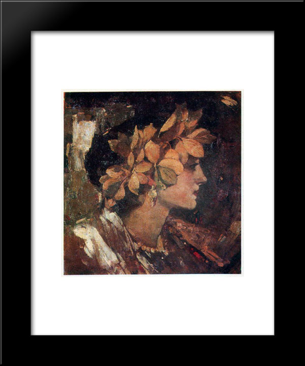 Beatrice 20x24 Black Modern Wood Framed Art Print Poster by Krychevsky, Fedir