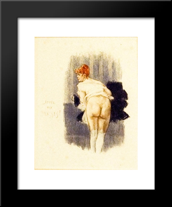 Appeal To The Masses 20x24 Black Modern Wood Framed Art Print Poster by Rops, Felicien