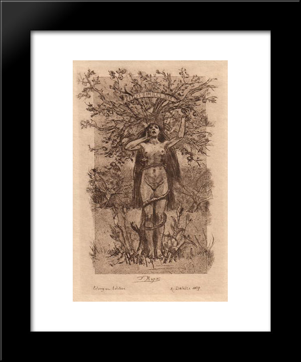 Sex Is Like God 20x24 Black Modern Wood Framed Art Print Poster by Rops, Felicien