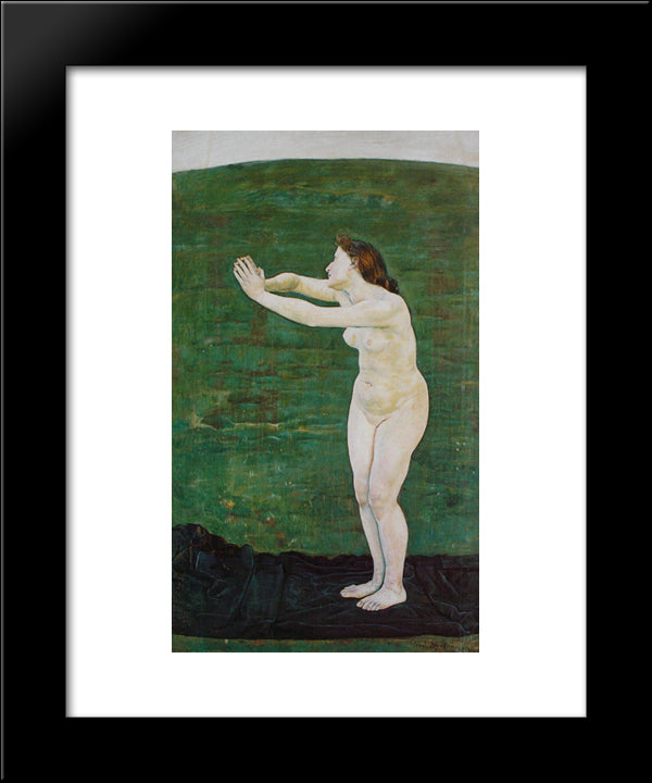 Communication With The Infinite 20x24 Black Modern Wood Framed Art Print Poster by Hodler, Ferdinand