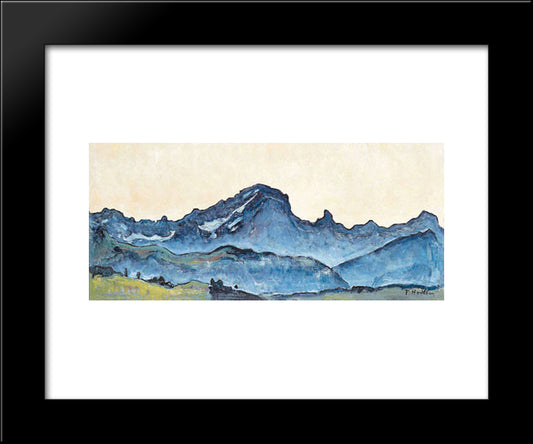 Grand Muveran 20x24 Black Modern Wood Framed Art Print Poster by Hodler, Ferdinand