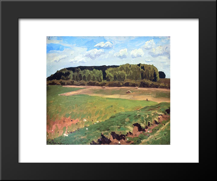 Sloneczny Pejzaz 20x24 Black Modern Wood Framed Art Print Poster by Ruszczyc, Ferdynand