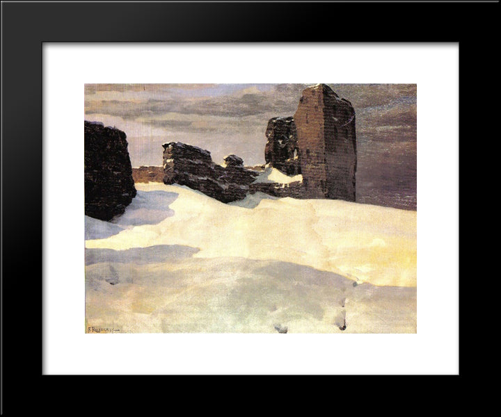 Unknown Title 20x24 Black Modern Wood Framed Art Print Poster by Ruszczyc, Ferdynand