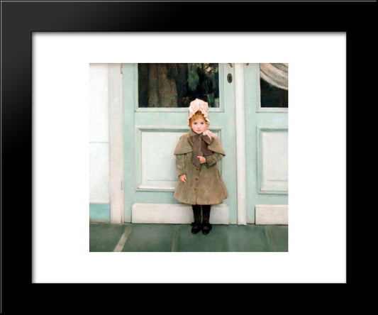 Portrait Of Jeanne Kefer 20x24 Black Modern Wood Framed Art Print Poster by Khnopff, Fernand