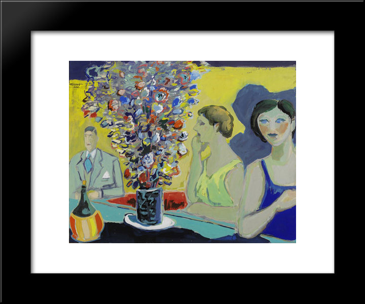 Unknown Title 20x24 Black Modern Wood Framed Art Print Poster by Saygi, Fikret Mualla