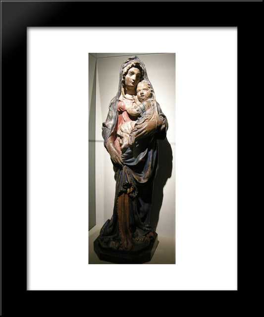 Madonna With Child 20x24 Black Modern Wood Framed Art Print Poster by Brunelleschi, Filippo