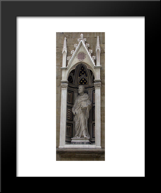Saint Peter 20x24 Black Modern Wood Framed Art Print Poster by Brunelleschi, Filippo