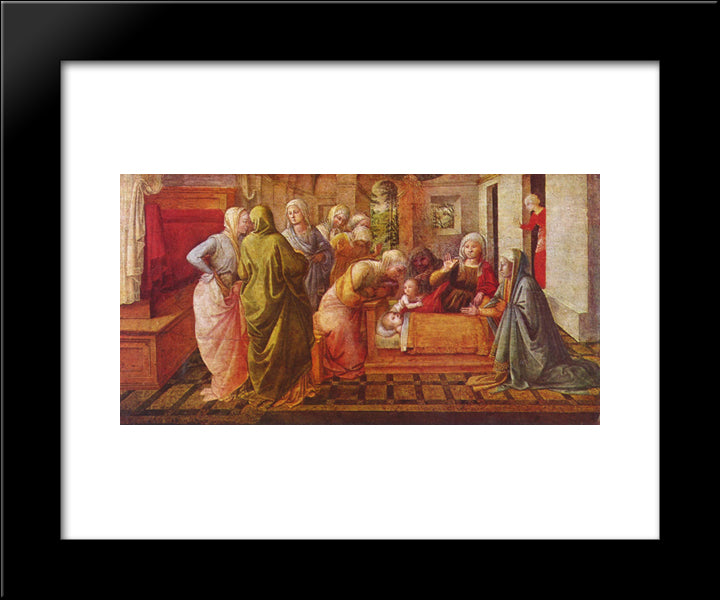 Ambrose Legend 20x24 Black Modern Wood Framed Art Print Poster by Lippi, Filippo