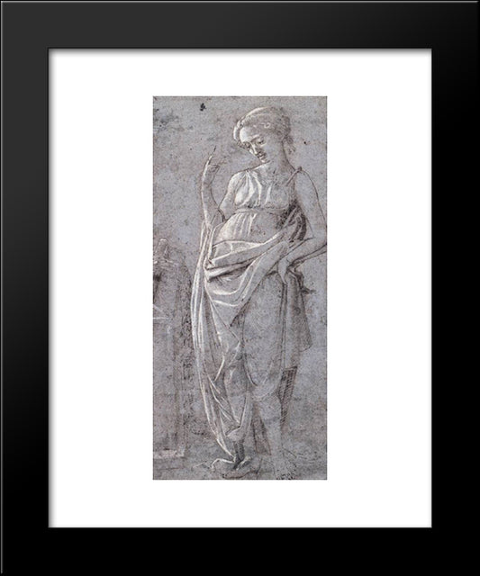 Female Figure 20x24 Black Modern Wood Framed Art Print Poster by Lippi, Filippo