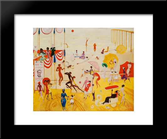 Ashbury Park South 20x24 Black Modern Wood Framed Art Print Poster by Stettheimer, Florine