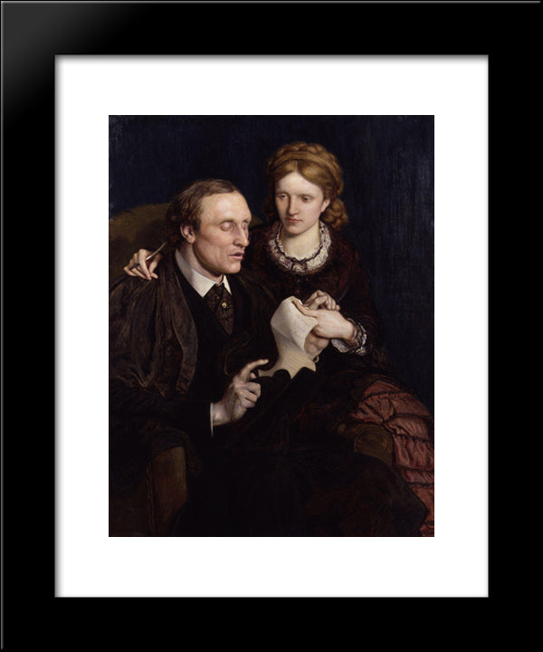 Henry Fawcett, Dame Millicent Garrett Fawcett 20x24 Black Modern Wood Framed Art Print Poster by Brown, Ford Madox