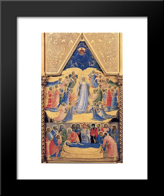 Reliquary Tabernacle 20x24 Black Modern Wood Framed Art Print Poster by Angelico, Fra