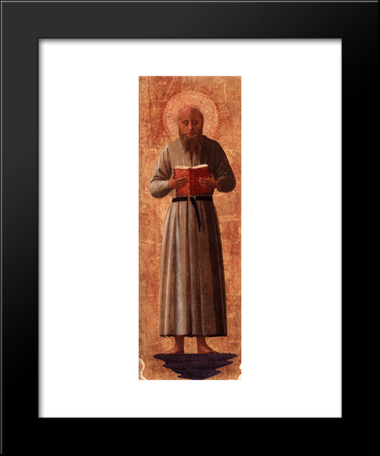 St. Jerome 20x24 Black Modern Wood Framed Art Print Poster by Angelico, Fra