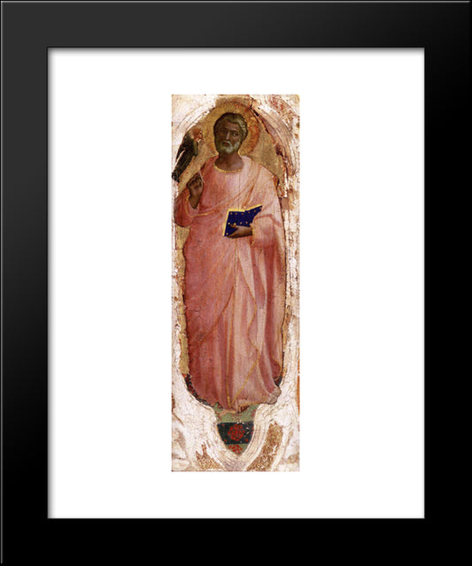 St. Matthew 20x24 Black Modern Wood Framed Art Print Poster by Angelico, Fra