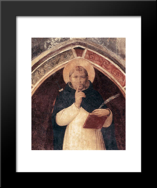 St. Peter Martyr 20x24 Black Modern Wood Framed Art Print Poster by Angelico, Fra