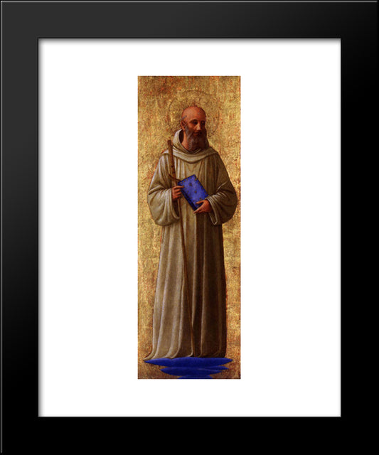 St. Romuald 20x24 Black Modern Wood Framed Art Print Poster by Angelico, Fra