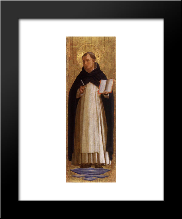 St. Thomas Aquinas 20x24 Black Modern Wood Framed Art Print Poster by Angelico, Fra