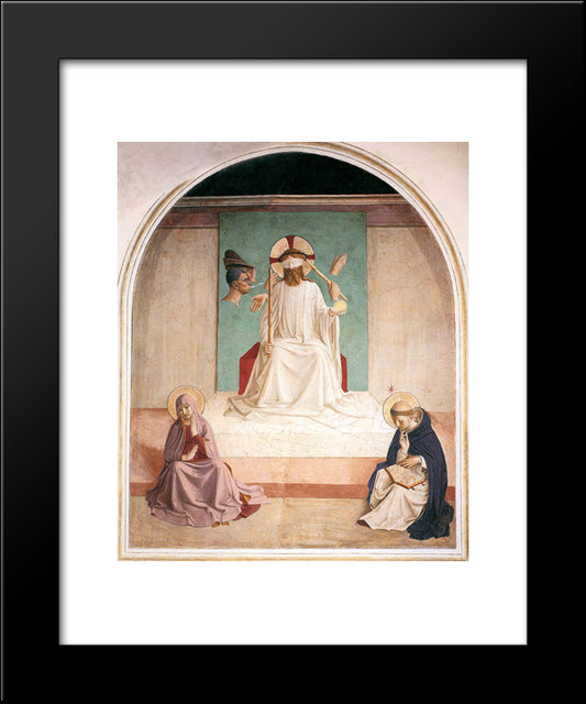 The Mocking Of Christ 20x24 Black Modern Wood Framed Art Print Poster by Angelico, Fra